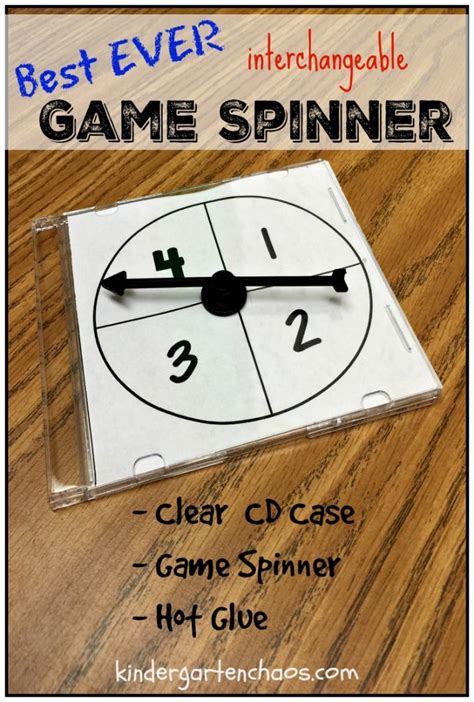 Make Your Own Interchangeable Game Spinner for the Classroom