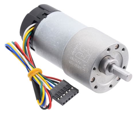 131 1 Metal Gearmotor 37Dx73L Mm With 64 CPR Encoder Helical Pinion