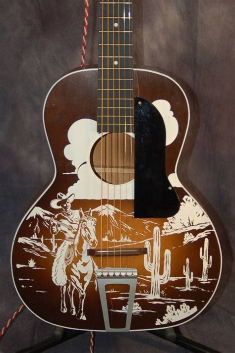 Western New Guitar Artwork Used Guitars Guitar Art