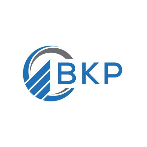 Bkp Flat Accounting Logo Design On White Background Bkp Creative