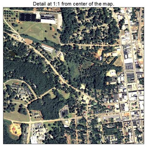 aerial photography map  thomaston ga georgia