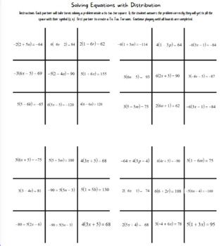 Solving Equations Tic Tac Toe Bundle By STEAM Ahoy TpT