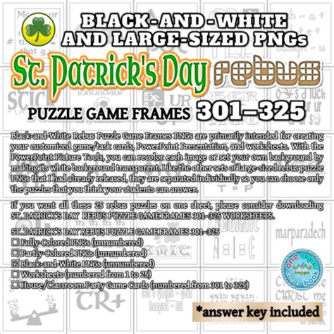 Fully Colored Rebus Puzzle Game Frames Pngs Made By Teachers