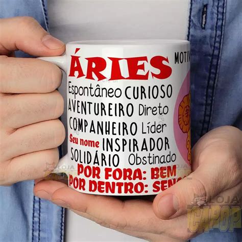 Caneca Personalizada Áries Características em 2023 Canecas