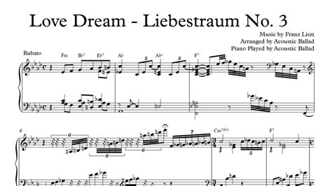 Jazz Piano Love Dream Liebestraum No Score Stride Solo