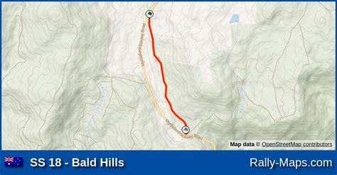 Ss 18 Bald Hills Stage Map Alpine Rally 1984 Arc 🌍 Rally