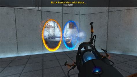 Black Portal Gun With Beta Animations Portal Mods