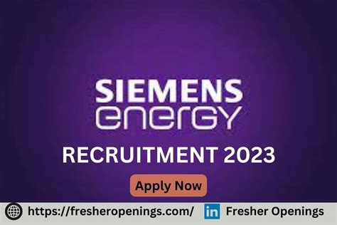 Siemens Energy Jobs 2023 2024 Freshers Hiring Drive Apply Today