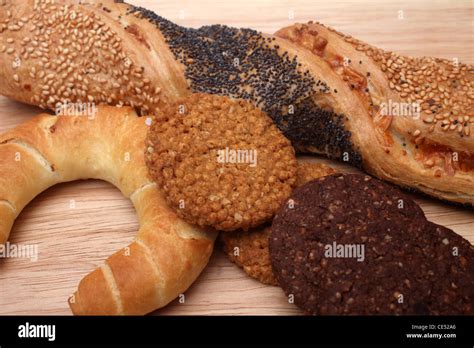 Assortment Of Baked Bread Stock Photo Alamy