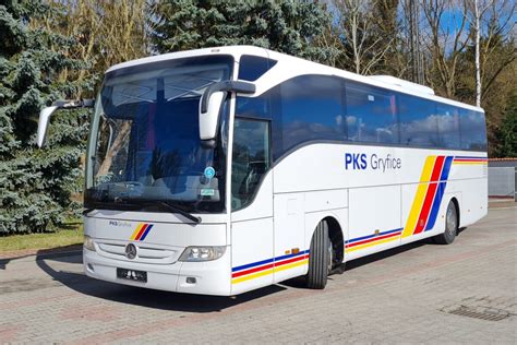 PKS Gryfice Przewóz osób wynajem autokarów i autobusów Mercedes