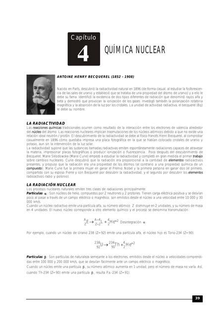 QUIMICA TEORIA Y PRÁCTICA DE QUÍMICA NUCLEAR Carmen Rosa Azucena