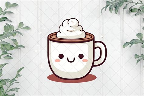 Cute Minimalism Christmas Hot Chocolate Clipart