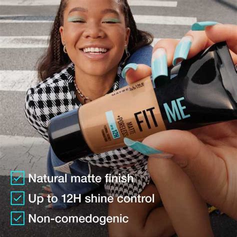 Maybelline Fit Me Matte Poreless Foundation Warm Nude Make Up Superdrug