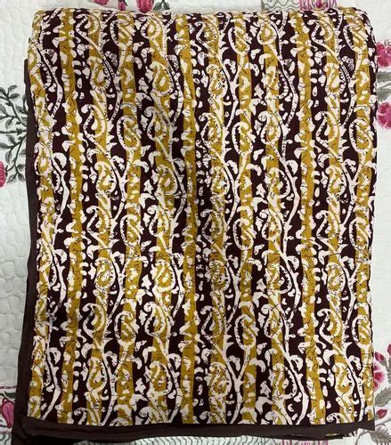 Multicolor Mht India Handmade Cotton Jaipuri Quilts Double Bed