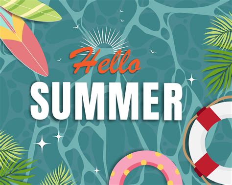 Beautiful Summer Banner And Poster Card Vector Art At Vecteezy