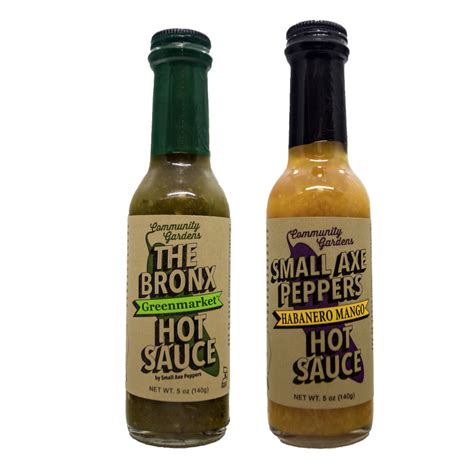 Hot Ones Two Pack Bronx Hot Sauce And Habanero Mango Small Axe Peppers