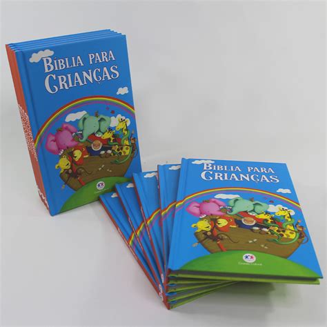 Kit B Blia Para Crian As Capa Azul Livraria Crist Emmerick