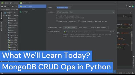 Learning Python Tutorial Mongodb Crud Operations Using Pymongo Youtube