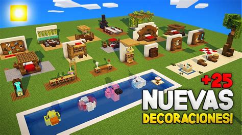 MINECRAFT COMO HACER 25 NUEVAS DECORACIONES PARA TU CASA IDEAS DE