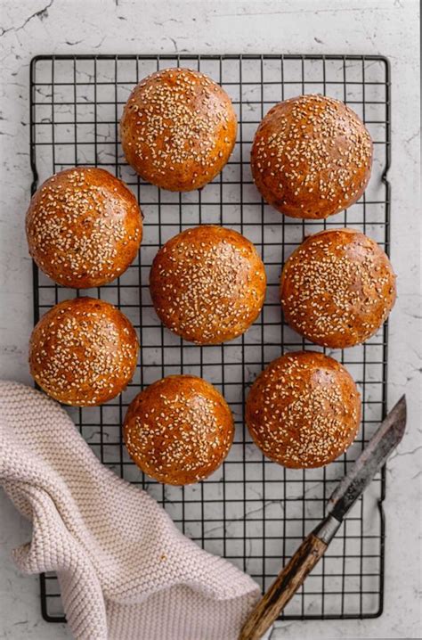 Burger Buns Vollkorn Burger Brötchen Ina Isst