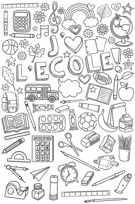 Coloriages rentrée des classes