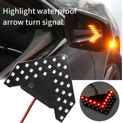 X Car Styling Led Turn Signal Light Rear View Mirror Arrow Panels