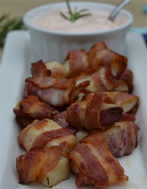 Bacon Wrapped Potato Bites With Spicy Sour Cream Dip 4 Houston Mommy And Lifestyle Blogger