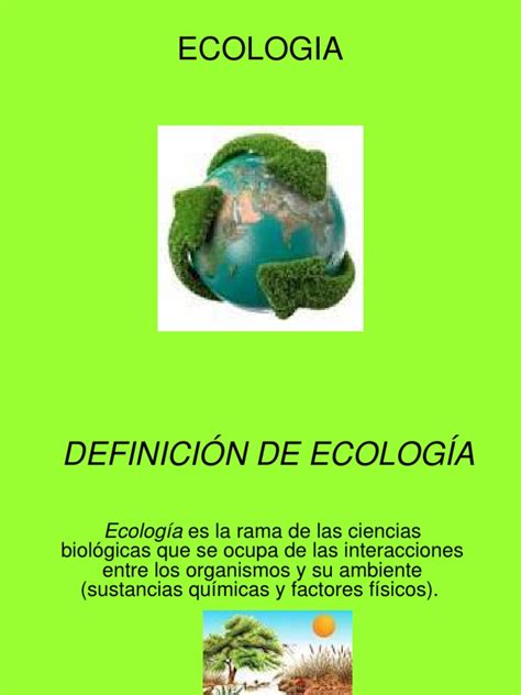 Definición De Ecología 3 Pdf Ecología Atmósfera