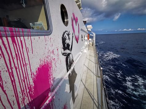 Banksy’s Rescue Lifeboat ‘m V Louise Michel’ Is Already Saving Lives In The Mediterranean 2020