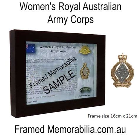 Womens Royal Australian Army Corps Framed Memorabilia