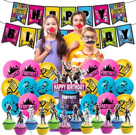 Birthday Party Decorations Game Birthday Balloons Gaming Birthday Cake