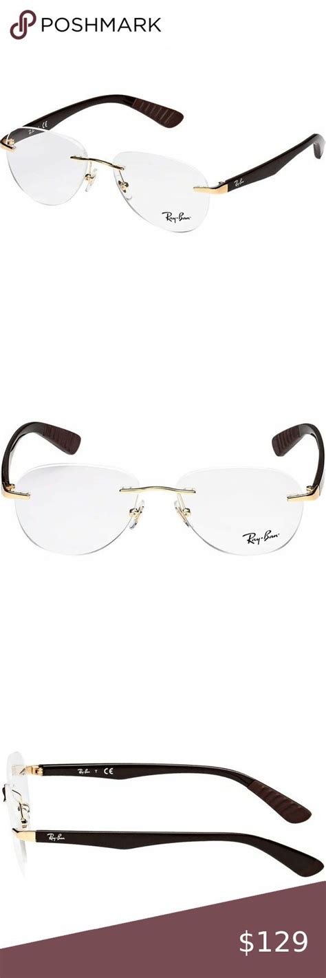 New Ray Ban Rimless Eyeglasses Eyeglass Brand Eyeglasses Ray Bans