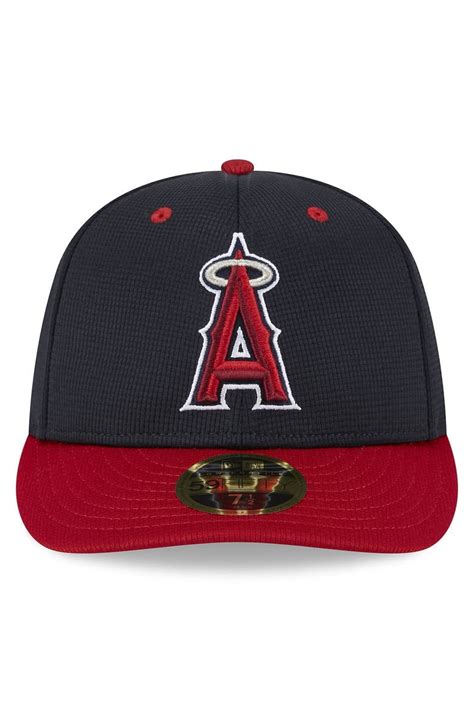 New Era Mens New Era Navy Los Angeles Angels 2024 Batting Practice Low