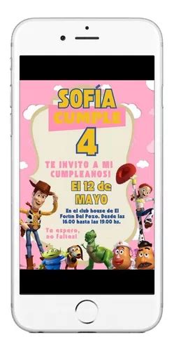 Invitación Cumpleaños Tarjeta Digital Toy Story en venta en Córdoba