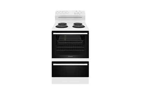 Westinghouse 60cm Freestanding Oven With Electric Cooktop White