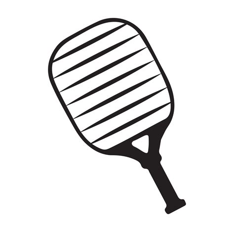 Pickleball Vector Y Pickleball Paletas Firmar Símbolo Icono Vector Ilustración Pickleball Logo