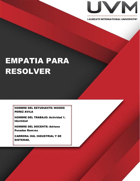 A Mpa Actividad Empatia Para Resolver Nombre Del Estudiante