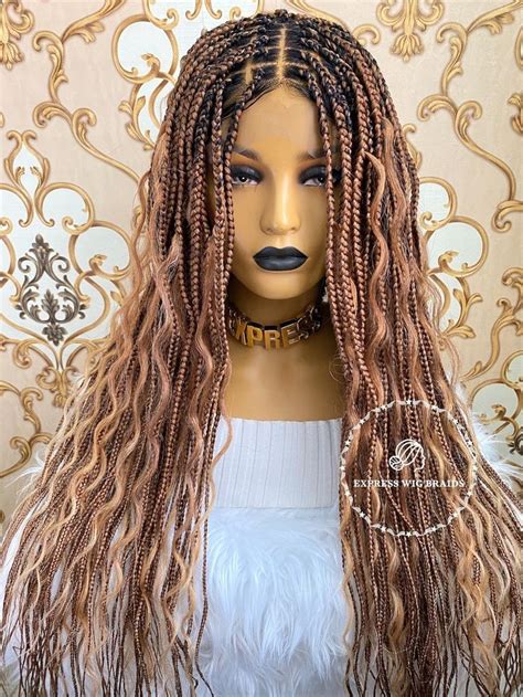 Boho Knotless Braids With Human Hair