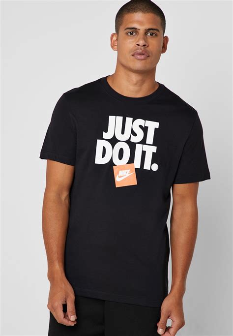 Buy Nike Black Just Do It T Shirt For Men In Mena Worldwide