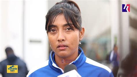 Captain Indu Barma Of Nepal Women S After Returning From Acc Women S