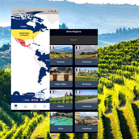 Most Visited Wine Regions - Visited App