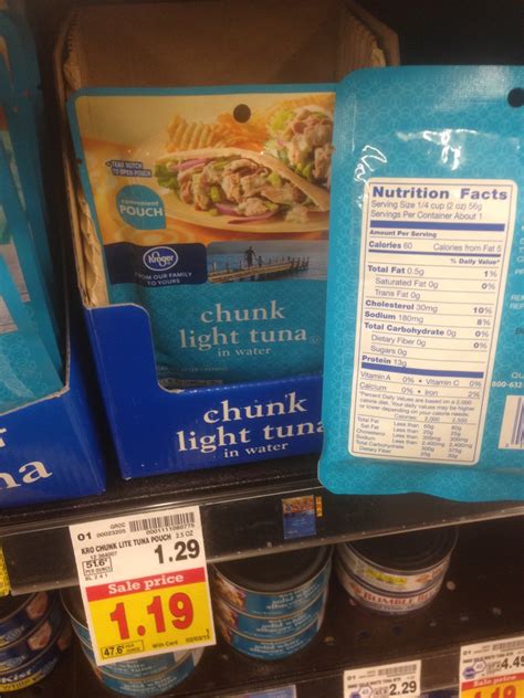 Healthy Grocery: Chunk Light Tuna, 2.5 oz - Kroger