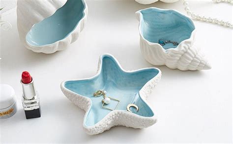 Amazon Ceramic Starfish Jewelry Tray Jewelry Holder Trinket Dish