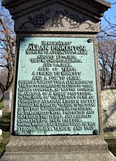 Grave Site Of Allan Pinkerton Allan Pinkerton A Native Of Flickr