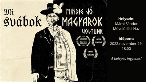 Mi svábok mindig jó magyarok voltunk filmvetítés Metropol