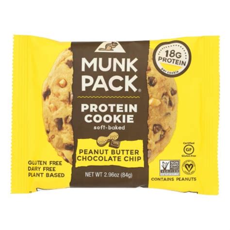 Munk Pack Protein Cookie Peanut Butter Chocolate Chip Ct Oz