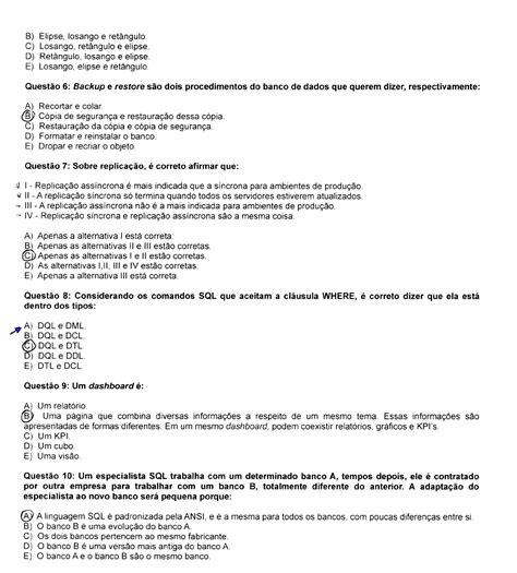 Prova Administra O De Banco De Dados Unip Arquitetura De Redes