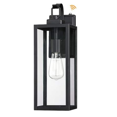 Pia Ricco 17 74 In 1 Light Matte Black Outdoor Hardwired Dusk To Dawn Wall Lantern Sconce No