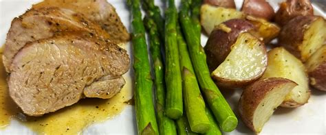 Honey Orange Glazed Pork Tenderloin With Garlic Butter Asparagus