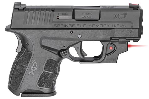 Springfield Xds Mod 2 3 3 Single Stack 45 Acp Carry Conceal Pistol With Viridian Red Laser For